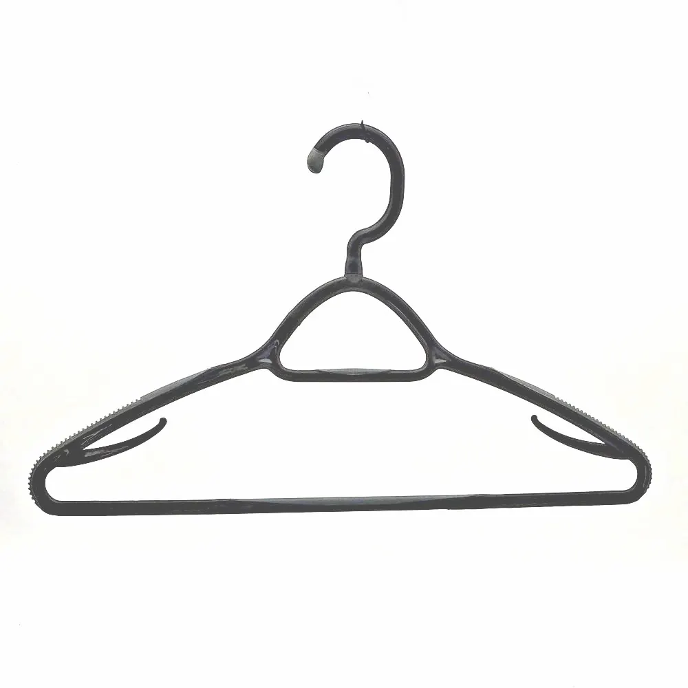 Zara Style T-shirt Hanger Fast Fashion Black Color Brand Plastic Coat Hanger, rubber anti-slipper
