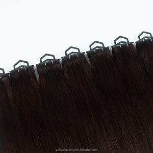 Direct usine, qualité supérieure, trame invisible XO double tirée, trame papillon injectée avec trous, 100% cheveux humains russes Remy bruts - Product Image 4