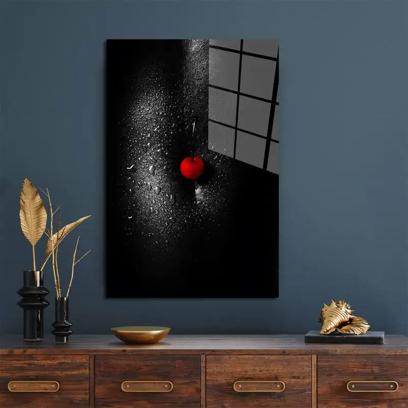 Black Woman Body With Red Cherry Acrylic Wall Art Poster Customized Picture Art Paintings And Wall Arts For Home Decor