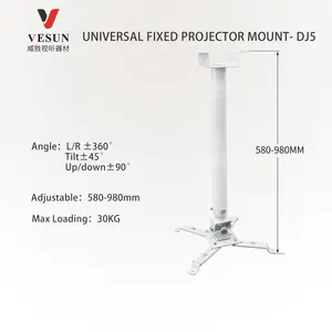 China factory price Iron Projector Fixed rotation Hanger DJ5 cheap universal Projector Ceiling Mount 30kg loading