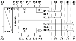 Original New MT-Phoenix Contact 1487647 Safety <b>Relay</b> PSR-UNI-L-2X2NO-2DO-24DC-SC Universal in Stock Ultra-Compact - Product Image 5