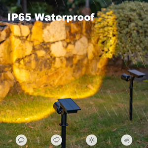 Lampe <span class=keywords><strong>solaire</strong></span> de <span class=keywords><strong>jardin</strong></span>, projecteurs extérieurs, lumière blanc chaud, pour <span class=keywords><strong>jardin</strong></span>, cour, patio, arbre, paysage, pelouse - Product Image 5