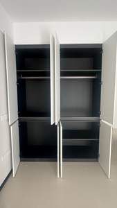 Muebles calientes Gabinete de sistema personalizado Armario de almacenamiento de madera Ropa moderna Armario de dormitorio - Product Image 4