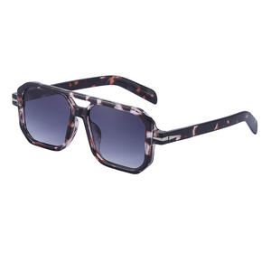 Gafas de Sol con Marco Cuadrado ZS-DB1106, Lentes de PC con Protección UV400, Unisex, Estilo Instagram, Modernas, Transmisión de Clase 2 - Product Image 4