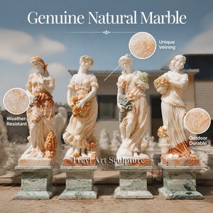 Statua delle Quattro Stagioni in Marmo, Scultura Classica di Dea per Giardino, Decorazione per Hotel, Resort e Villa, Produzione su Misura OEM - Product Image 4