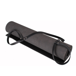 Sangle de yoga en cuir pour sports de plein air et corde de rangement, sangle de transport portable pour yoga avec logo personnalisé. - Product Image 5