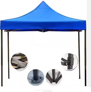 Tente pliante double portable en tissu Oxford imperméable et coupe-vent avec poteau en acier de 30 mm, pour événements extérieurs et salons professionnels, utilisable en toutes saisons - Product Image 6