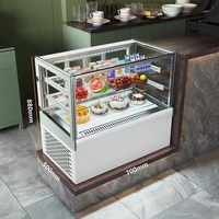 Vitrine réfrigérée pour gâteaux de comptoir, réfrigérateur de présentation pour gâteaux, armoire de présentation réfrigérée, refroidisseur de présentation pour supermarché, conforme aux normes ETL CE