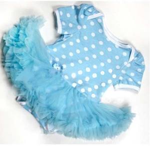 The <strong>Cheap</strong> Blue Color Combination <strong>Clothes</strong> For American Style Baby <strong>Girls</strong> Dress From China Factory - Product Image 1