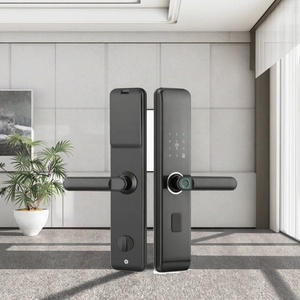 Manija de Puerta Digital Inteligente de Diseño Moderno con Huella Dactilar, Apertura sin Llave, Nuevas Tendencias, Sistema de Cerradura para Hotel, Material de Aleación - Product Image 5