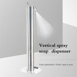 Distributeur de savon liquide à pédale, distributeur de désinfectant pour les <span class=keywords><strong>mains</strong></span>, support au sol, stérilisateur vertical sans contact à commande au pied - Product Image 2