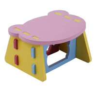 Jouets de construction pour enfants, blocs en mousse de dessin animé, ensemble de table et de chaises DIY