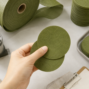 Y592 Lingette sèche en coton de fibres végétales biodégradables, apaisante et antibactérienne, à base de fibres d'algues vertes naturelles, pour soins des peaux sensibles - Product Image 2