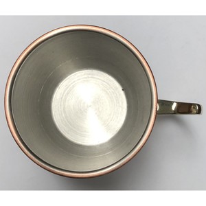 Fábrica personalizada 14 Oz. Taza de mula de Moscú de acero inoxidable chapada en cobre pulido con <span class=keywords><strong>espejo</strong></span>, mango chapado en oro - Product Image 3