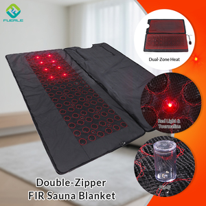 Uso domestico e terapia termale massaggio riscaldamento coperta Sauna terapia portatile doppia zona calore abete coperta con pelle sintetica - Product Image 1