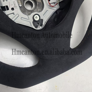 Volant de direction en Alcantara marron avec bande supérieure pour BMW E90 E91 E92 E93 Série 3 - Produits phares - Product Image 3