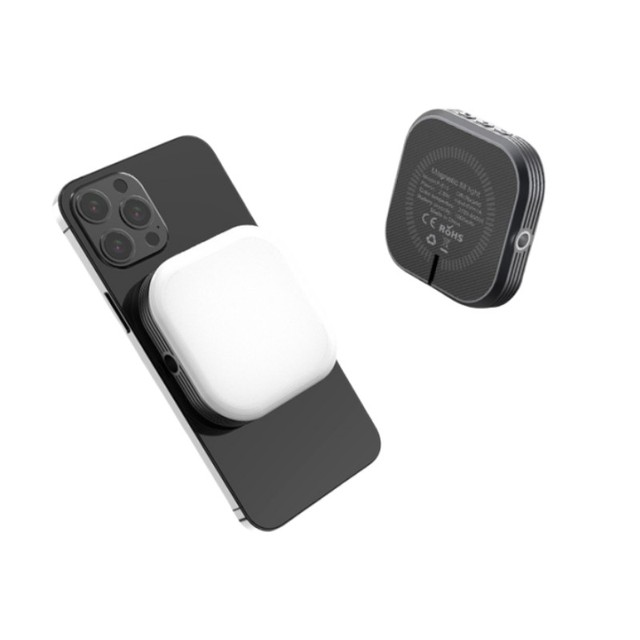 Magnetic Selfie Smartphone Light with Clip LED Portable 3 Color Modes Rechargeable Video Light with for iPhone and Android