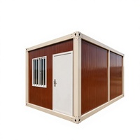 Maison préfabriquée en conteneur modulaire, unité mobile portable en panneaux sandwich d'acier pour chantier, bureau ou camp