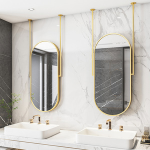 Miroir <span class=keywords><strong>de</strong></span> <span class=keywords><strong>salle</strong></span> <span class=keywords><strong>de</strong></span> <span class=keywords><strong>bain</strong></span> LED décoratif moderne et minimaliste avec barre <span class=keywords><strong>de</strong></span> <span class=keywords><strong>suspension</strong></span>, commande tactile, double ensemble pour coiffeuse, hôtel, <span class=keywords><strong>salle</strong></span> <span class=keywords><strong>de</strong></span> maquillage, maison - Product Image 2