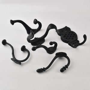 Cast Iron Wall Hooks Black Animal Shape Coat Rack Wall Mounted Durable Entryway Key Hanger <b>Wardrobe</b> Use - Product Image 4