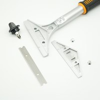 Raspador de piso de metal de mango largo, cuchillo de pintura, estufa de limpieza, ventanas superiores, azulejos de vidrio, etiquetas de pared