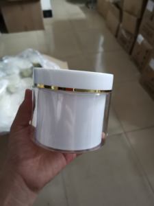 美容容器ホワイトゴールドパープル100g 200g 250 300g <span class=keywords><strong>450</strong></span> 500gゴールド高級クリームジャー容器ボトル化粧品 - Product Image 6