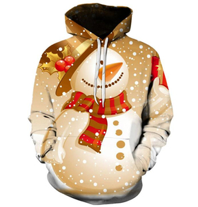 Fitspi-Sudadera con capucha con estampado navideño para hombre y mujer, jersey rojo de <span class=keywords><strong>estilo</strong></span> <span class=keywords><strong>Hip</strong></span> <span class=keywords><strong>Hop</strong></span> a la moda, <span class=keywords><strong>ropa</strong></span> de otoño - Product Image 5