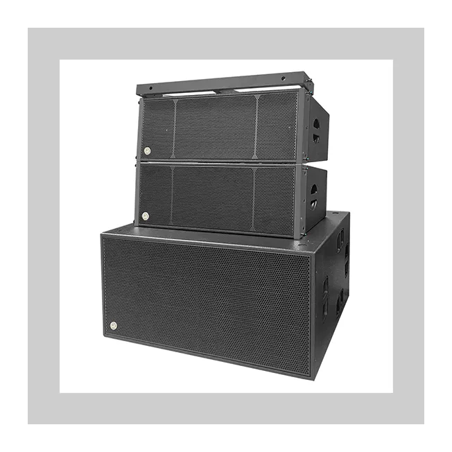 Dual 12 pulgadas line array Dual 18 pulgadas Subwoofer Pro Sound Subwoofer para interiores y exteriores/sistema de megafonía