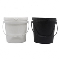 Seau en plastique HDPE de qualité alimentaire 1/2/3,5/4/5 litres, étanche, couleurs personnalisables, pour stockage de lait, vente en gros usine