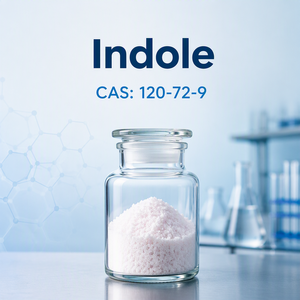 Indole CAS 1120-72-9 BENZO(B)<span class=keywords><strong>PYRROLE</strong></span> 2,3-Benzopyrrole, OrBenzazole, Indole Pureté 98% Solide cristallin blanc à jaune clair - Product Image 1