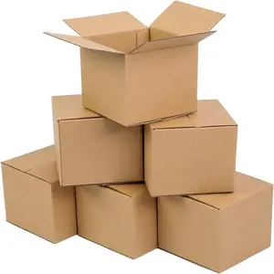 Boîte en carton avec logo imprimé personnalisé emballage boîte de transport ondulé pour entreprise d'envoi de cadeaux