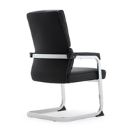 Chaise de réunion de luxe au design moderne avec accoudoirs en cuir confortables, ergonomique, pour la réception, la salle d'attente, les invités, de qualité supérieure