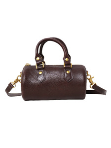 2025 Vintage pequeño bolso <span class=keywords><strong>de</strong></span> mensajero <span class=keywords><strong>de</strong></span> cuero <span class=keywords><strong>de</strong></span> vaca para mujer portátil texturizado vegetal curtido cuero <span class=keywords><strong>de</strong></span> vaca Real <span class=keywords><strong>otoño</strong></span> <span class=keywords><strong>temporada</strong></span> bolso cilíndrico - Product Image 6