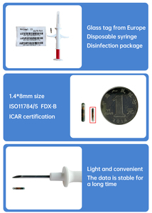 <span class=keywords><strong>Prix</strong></span> usine RFID Verre Tag ID Animal Pet Tracking Microchip Tag pour Chiens Chats - Product Image 4