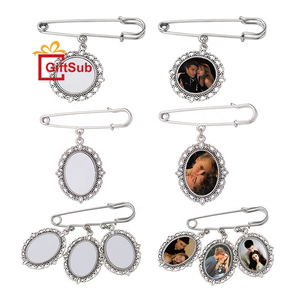 Temporada de graduación sublimación espacios en blanco broches imprimibles Vintage broche redondo decoración de ropa DIY foto Pin regalos de promoción - Product Image 1