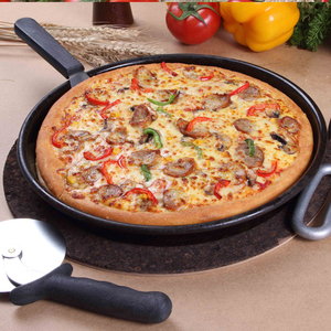 Teglie per <span class=keywords><strong>Pizza</strong></span> da 10,5 Pollici con Coperchio in Plastica, Set di Teglie Antiaderenti in <span class=keywords><strong>Alluminio</strong></span> per Cottura <span class=keywords><strong>Pizza</strong></span> Elettrica - Product Image 4