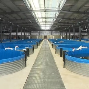 Bassin d'eau/réservoir à poissons rond <span class=keywords><strong>en</strong></span> acier galvanisé de marque SDM personnalisable (2m-30m) pour l'aquaculture et l'élevage de poissons <span class=keywords><strong>en</strong></span> étang - Product Image 4