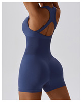 Haute Élastique Beauté Dos Fitness Une Pièce Combinaison Sans Couture Serré Scrunch Dos Gym Sports Yoga Body