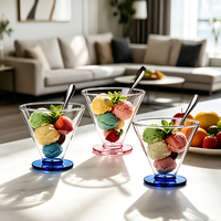 Verre à cocktail en forme de cône 3D personnalisé, fait main, transparent, avec un design moderne et luxueux