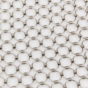 Tùy Chỉnh Chất Lượng Cao 316 Thép Không Gỉ Chainmail Vòng Lưới Rèm Dệt Màu Sắc Tùy Chỉnh Cho Kiến Trúc Trang Trí Cắt - Product Image 5