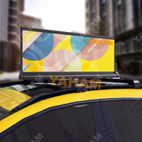 Écran LED OLED ultra-fin P2.96mm pour toit de taxi/voiture avec WiFi, économe en énergie et luminosité automatique - Écran publicitaire extérieur YAHAM