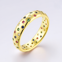 Bague de fiançailles QX personnalisée OEM pour femme, en zircon cubique coloré, plaquée or 18 carats, bijoux fins de luxe, argent 925, pour fête et mariage