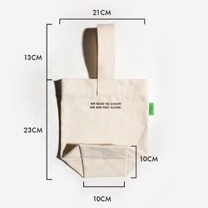 Custom Bottle Eco-Friendly Reusable <b>Gift</b> Coffee Cup Canvas Cotton Logo Print Shopping Wine Tote <b>Bag</b> - Product Image 4