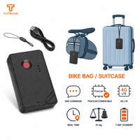 Rastreador GPS inalámbrico pequeño con orificio para correa, compatible con protocolo abierto Traccar y control por comando SMS, para bicicletas, bolsos y maletas