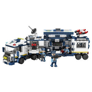 COGO Police 812 pièces 8 en 3 déformer éducatif grand camion transformer blocs <span class=keywords><strong>de</strong></span> construction jouets pour enfants - Product Image 2