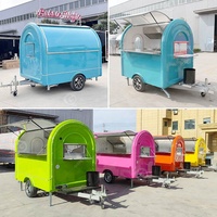 Foodtruck multifonctionnel personnalisé, remorque à bulles de thé, mini-voiture à pizza, camion à crème glacée, camion de restauration avec extérieur