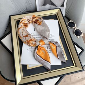 Sciarpa tradizionale quadrata da 70cm nuova collezione primavera estate con stampa cavallo di seta di fascia alta Saree professionale decorativo - Product Image 5