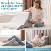 Einstellbare Triangle Memory Foam Bettkeil kissen mit Halbmond polster kissen zum Schlafen und saurem Reflux nach der Operation