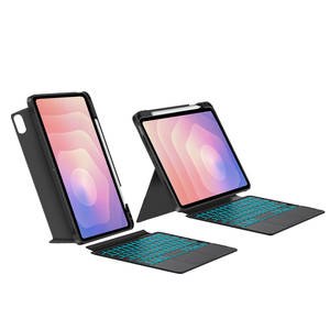 Nuevo <span class=keywords><strong>Teclado</strong></span> Inalámbrico BT Dividido con Touchpad y Retroiluminación RGB de 7 Colores para Samsung Galaxy Tab S11 Ultra de 14.6 Pulgadas (2025) - Product Image 1