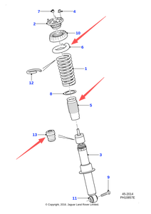 Jaguar XJ arka tampon kauçuk seti için uygun T2R13320 T2R7894 tampon kauçuk + tozluk - Product Image 6